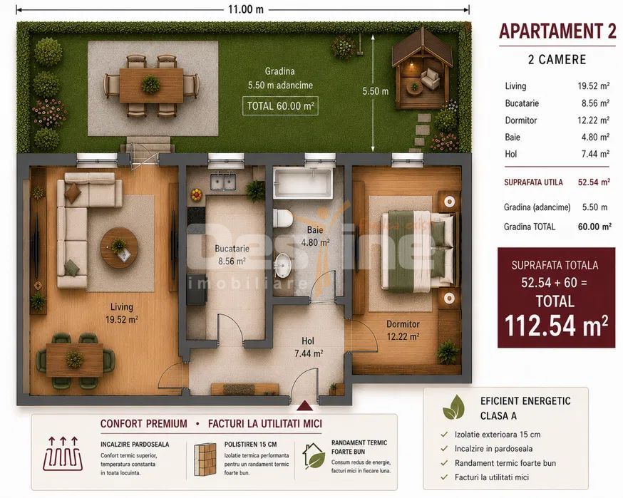 APARTAMENT 2 CAMERE DECOMANDAT - Poză 7