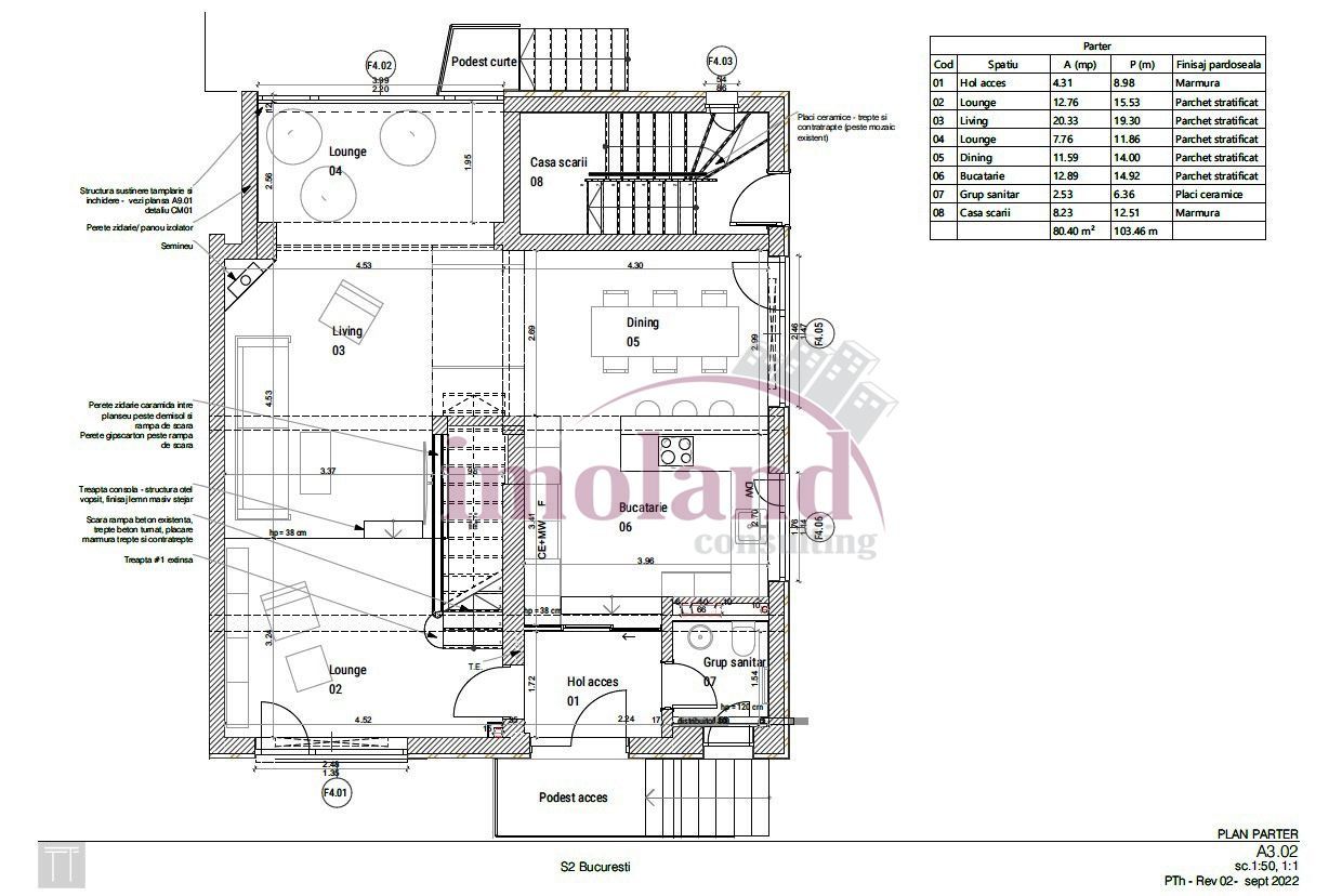 Vila - Floreasca - 12 camere+curte - Piata Floreasca - Schiță 18
