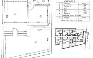 Apartament superb 2 camere, terasă genesoasă, Bloc Nou, Universitate - Poză 13