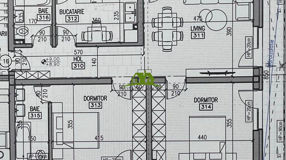 Apartament 3 camere, bloc nou, P+3, Ap.16, Et.3, Bl.6 - CP2462269 - Poză 5