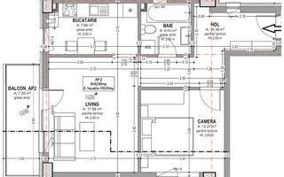 Apartament 2 camere, parcare subterana, zona Garii! - Schiță 4