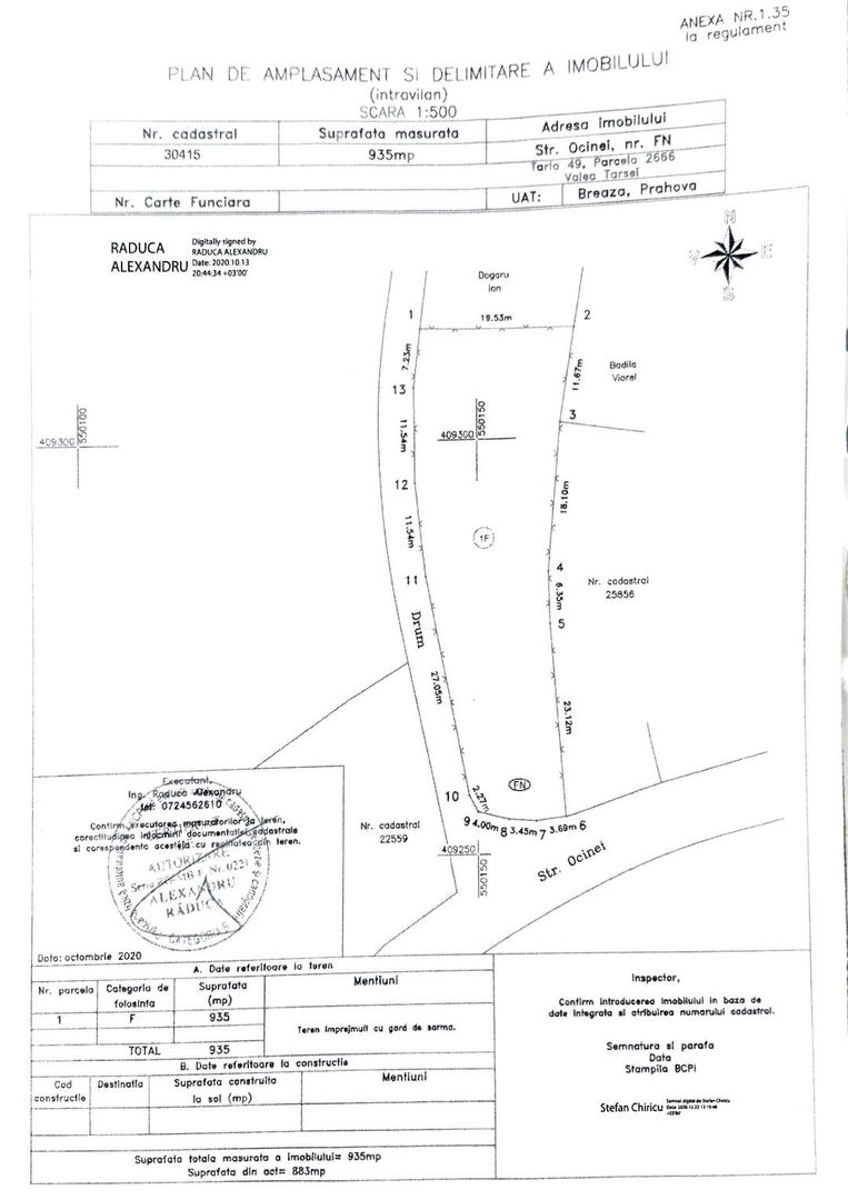 Teren intravilan-935 mp-dubla deschidere, Breaza-Valea Tarsei - Poză 1