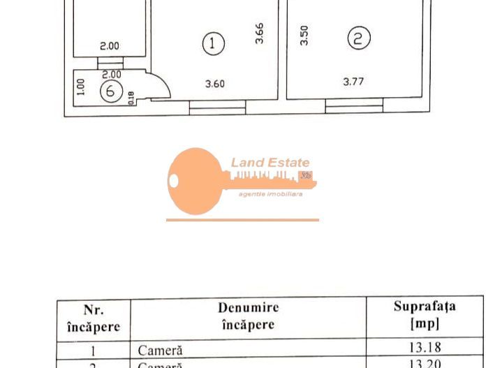 Apartament 2 camere – Bloc boutique nou –  Mobilat & utilat complet - Schiță 11