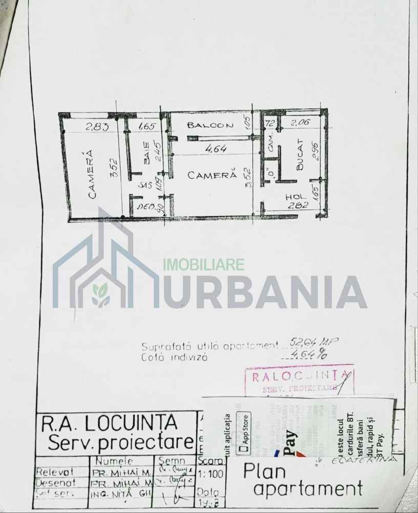 Apartament 2 camere, 52 mp, semidecomandat – Tatarasi Dispecer - Poză 1