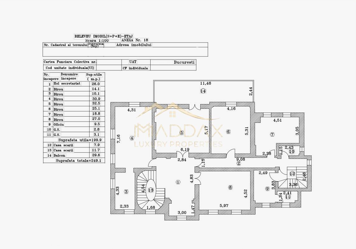 Masterpiece Heritage Villa***18 rooms//DOWNTOWN BUCHAREST - Poză 32