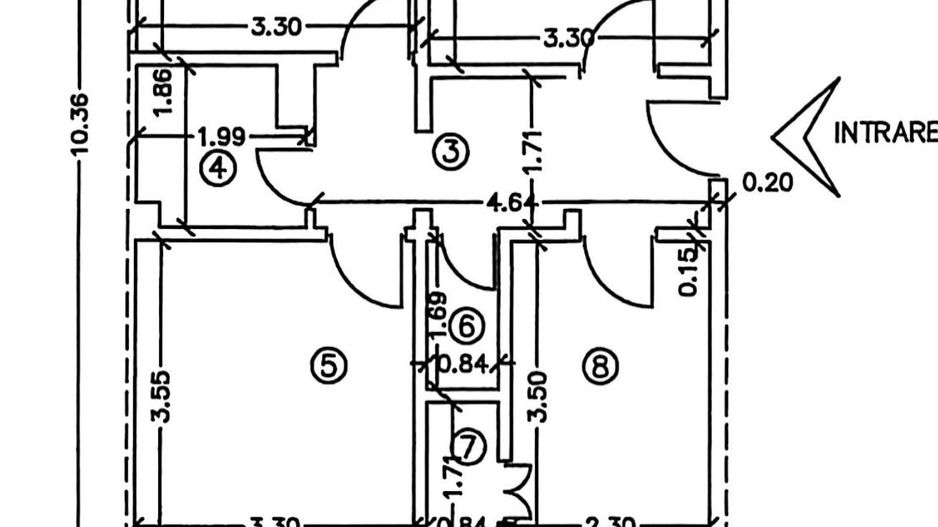 Apartament cu 3 camere, etaj 3, zona CENTRU - DONICI; - Poză 7