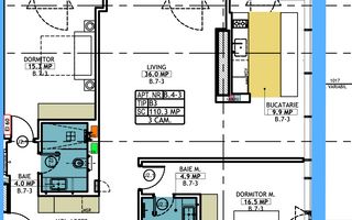 Apartament cu 3 camere de vanzare in Herastrau - Schiță 2