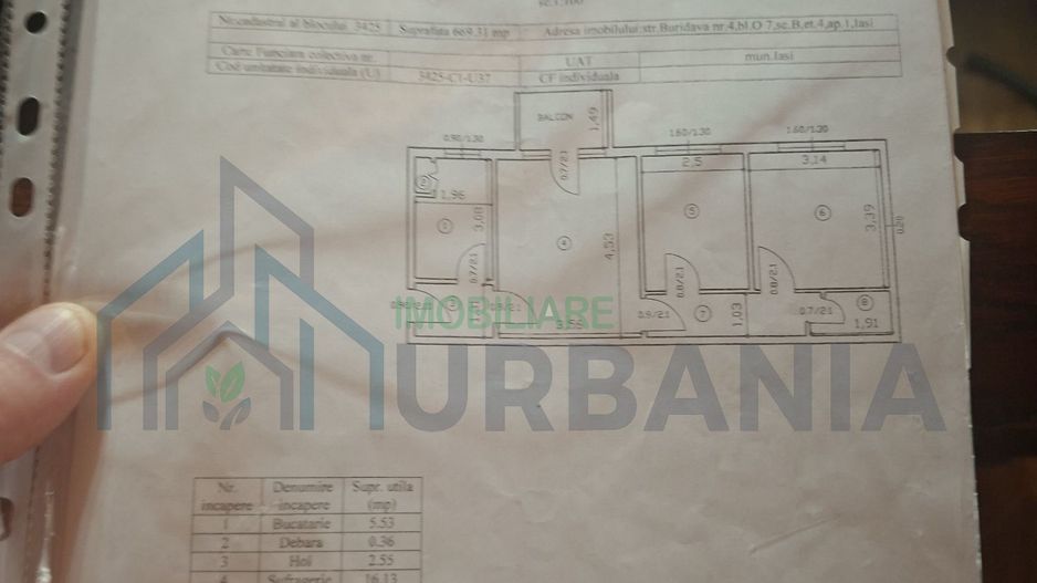 Apartament cu 3camere semidecomandat - Poză 3