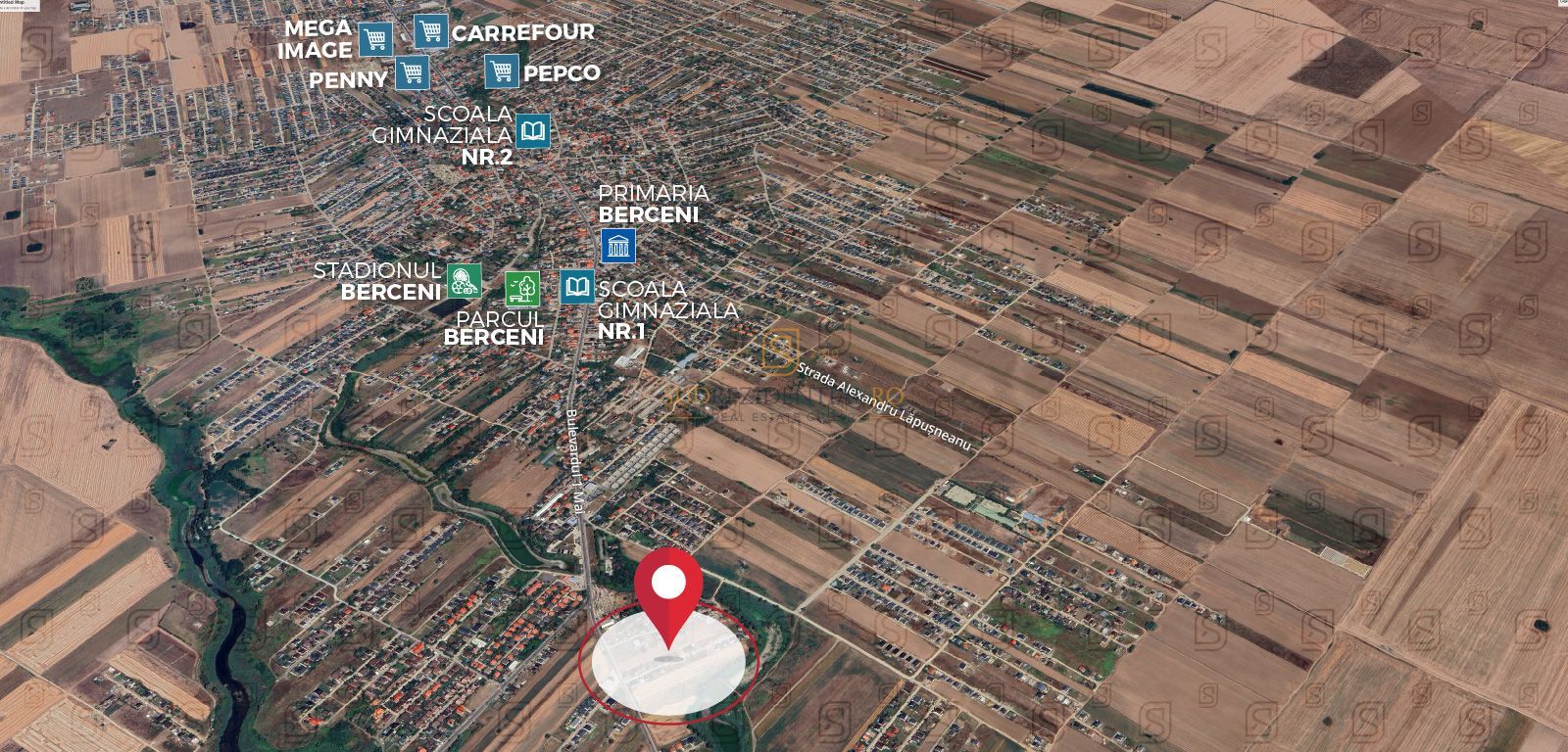 Teren Comuna Berceni - strada Primaverii 417 mp - Poză 2