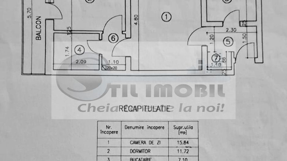Apartment 2 camere, SD, 54mp et.3, Podu Roș - Poză 13