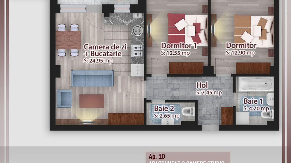 3 CAMERE _BLOC P+3_PALLADY_ LOC DE PARCARE GRATUIT! - Poză 1