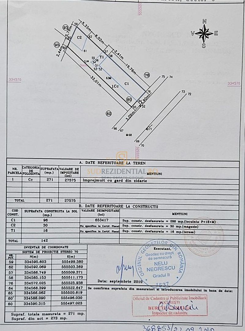 Vila individuala, P+1+M, 4 camere, Parcul Carol, Eroii Revolutiei - Schiță 42
