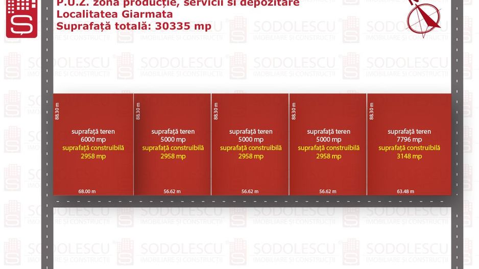 Teren industrial parcele 5.000  zona HAMILTON-Giarmata - Schiță 7