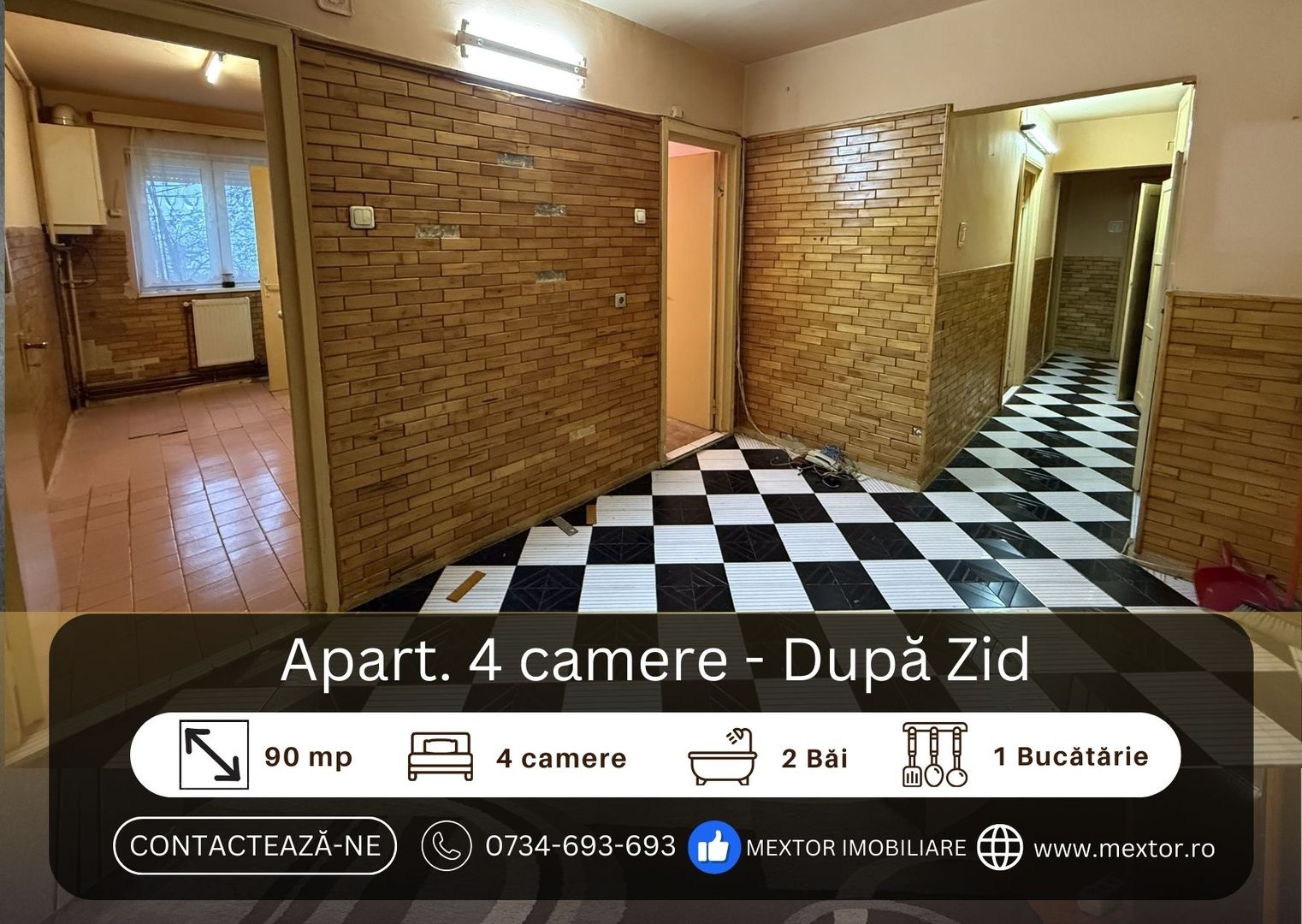 Apartament 4 camere, Dupa Zid Medias - Poză 1