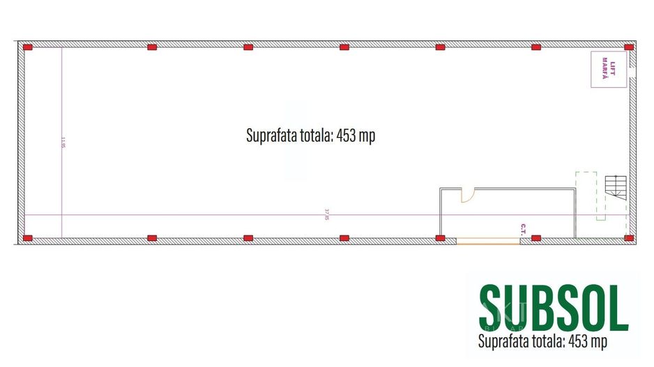 Cladire comerciala reprezentativa de inchiriat Calea Bucuresti Brasov - Schiță 44