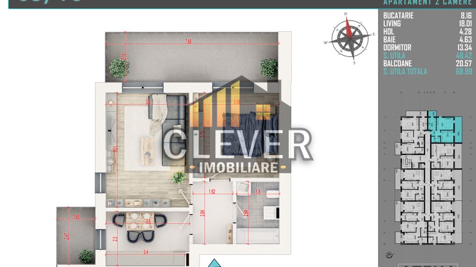 Th. Pallady-Apartament 2 camere Mutare Rapida Parcare Bonus - Poză 1