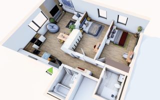 Apartament premium cu 3 camere, 2 bai, parter inalt, Cetate - Poză 1