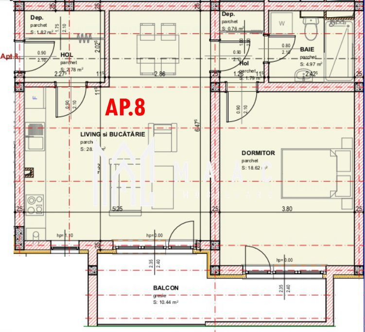 Apartament 2 camere | Semidecomandat | Zona Brana - Poză 1