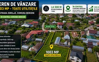 teren 1003 mp, oportunitate de constructie, Berceni