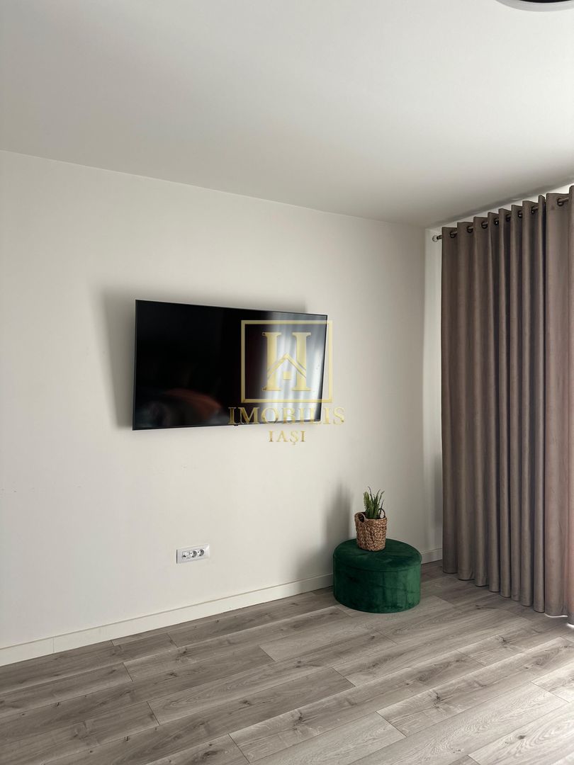 Apartament 2 camere dec NOU  mobilat + loc de parcare Bucium 450 euro - Poză 3