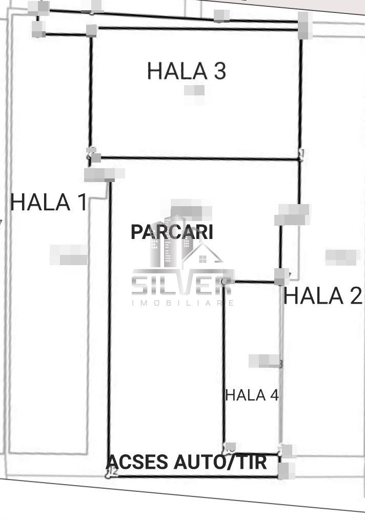 Spatiu industrial cu 4 hale/Teren 9300 mp/SU.7800 mp. - Poză 9