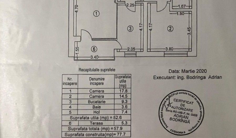 APARTAMENT 2 CAMERE | PARCARE SUBTERANA INCLUSA | CLOUD9 - Schiță 7