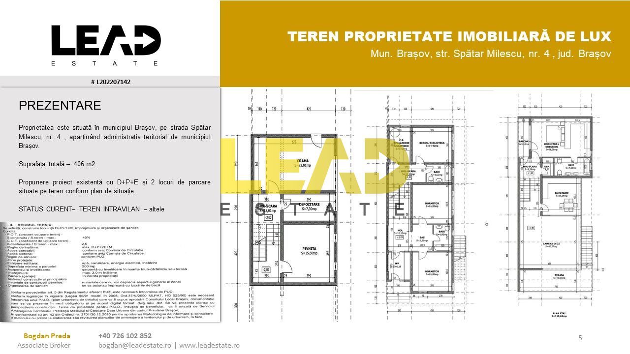 De Vanzare Teren Intravilan, Ultracentral Brasov! - Poză 5