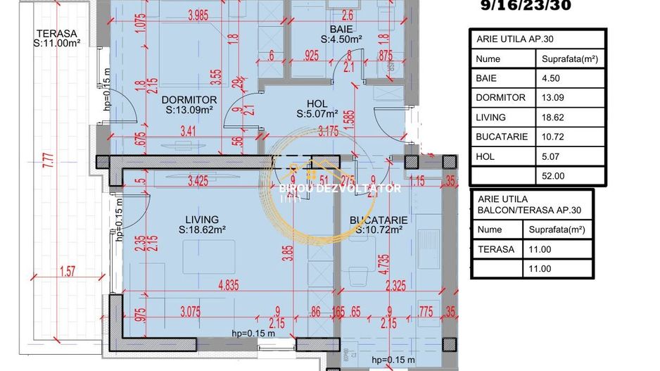 Decomandat Parcare Bonus Ansamblu modern Pallady Parc Metrou STB 330 - Schiță 12