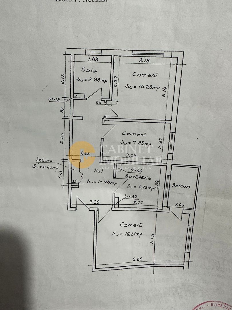 PETRU PONI - 3 CAMERE DECOMANDAT - ETAJUL 2 - BLOC 1985 - Poză 9
