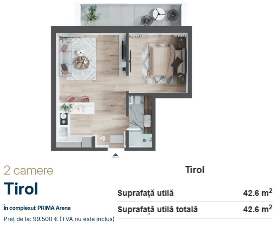 Apartamente de vanzare, 2,3 camere Arena Residence, Oradea - Poză 5