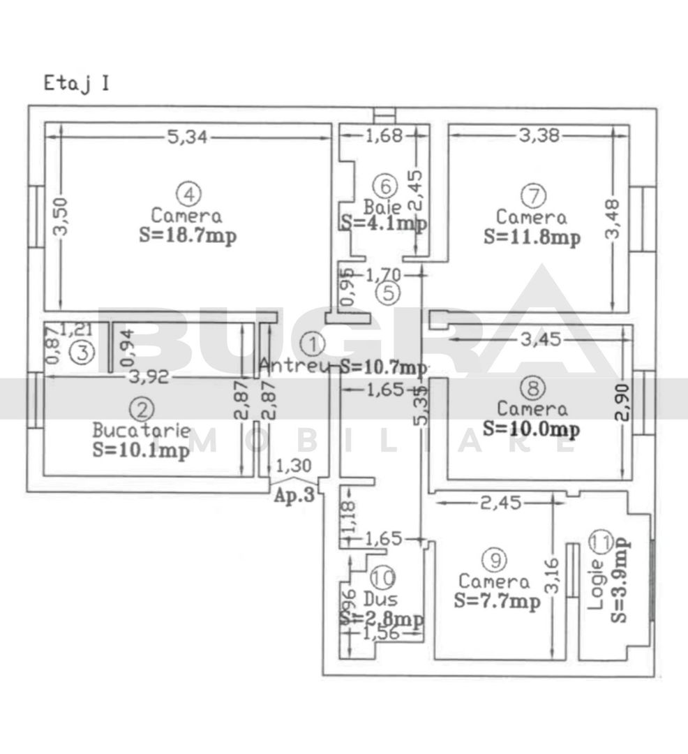 Apartament 4 camere decomandate, 80mp, 2 bai, zona strazii Dambovitei - Poză 8