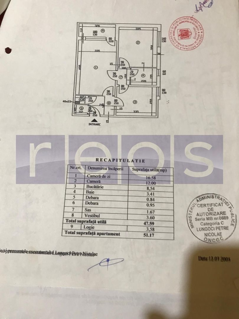 DE VANZARE  2 CAMERE DRUMUL TABEREI |  METROU | BLOC REABILITAT - Schiță 6
