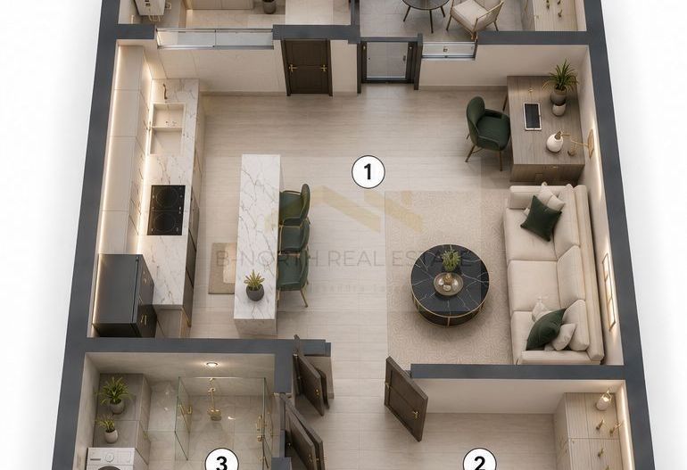 Studio nou în Ivory Residence Pipera | 43,7 mp | Ideal pentru investiție - Poză 4
