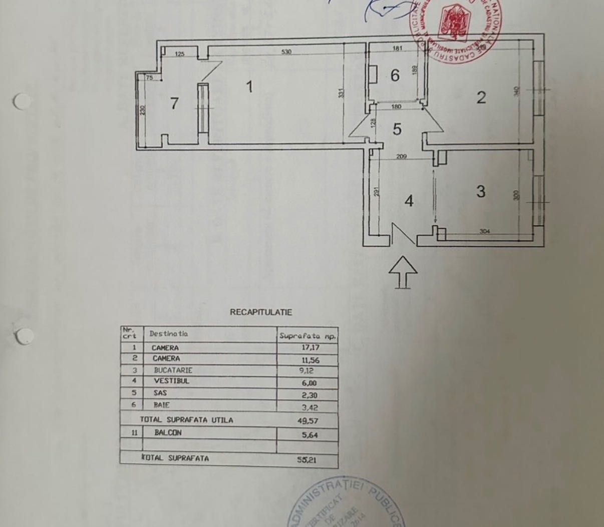 CALEA DOROBANTI | APARTAMENT 2 CAMERE | RENOVAT | UTILAT - Schiță 9