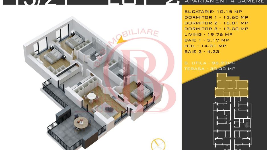 4 camere  Titan Pallady  Metrou Nicolae Teclu - Schiță 12