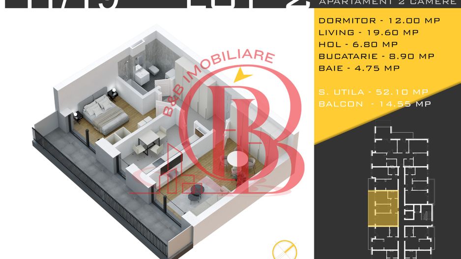 2 camere  Titan Pallady  Metrou Nicolae Teclu - Schiță 10
