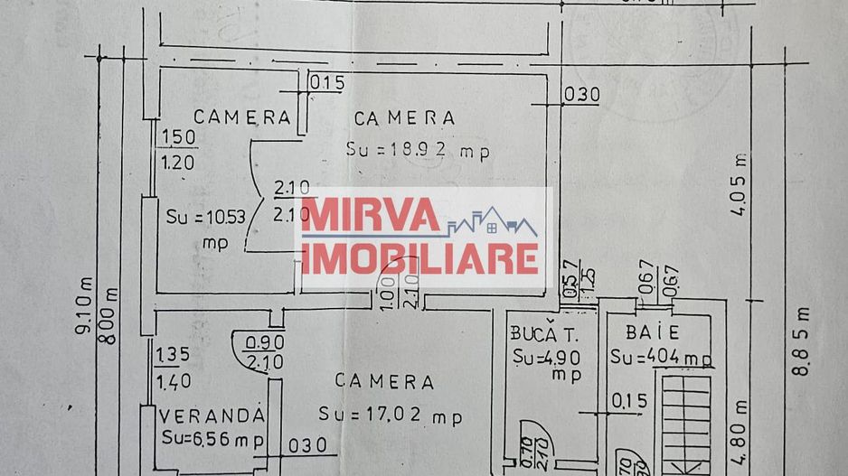 Casa P+1E+M, cu 5 camere în Cantacuzino – ideală birouri sau locuință - Schiță 52