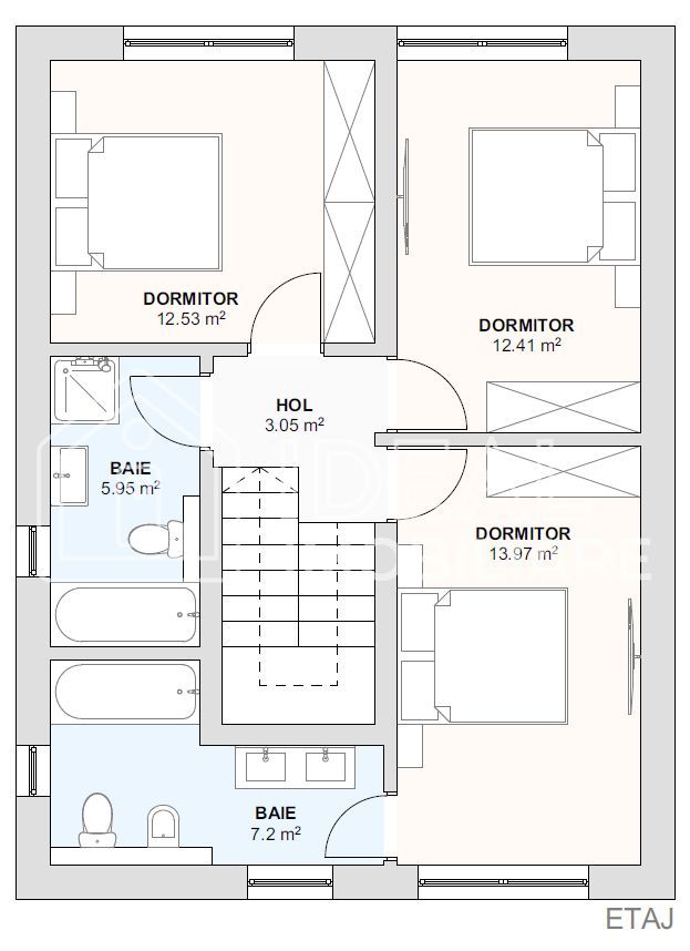 Casă nouă 4 camere Șura Mică – 120 mp utili, teren 380 mp - Schiță 7