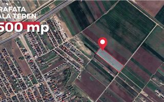 Teren intravilan de vanzare, 500 mp si deschidere ampla, Com Berceni - Poză 1