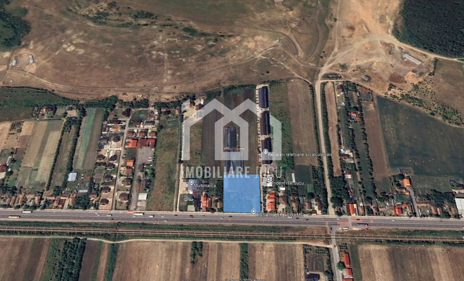 Teren de închiriat DN1 4.233 mp – UTR Et – Jucu de Mijloc 60m front - Poză 1