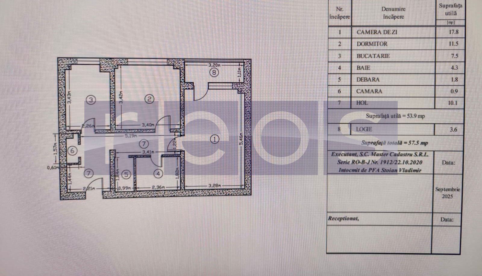 VANZARE APARTAMENT 2 CAMERE CAMPIA LIBERTATII PIATA MUNCII 57.5MP DECOMANDAT - Poză 14