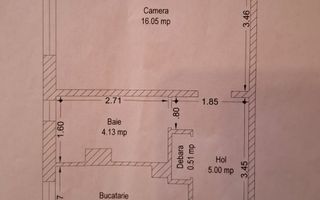 Apartament 1 camera zona Soarelui - Schiță 11