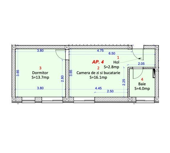 Apartament 2 camere - Selimbar Sibiu - Schiță 16