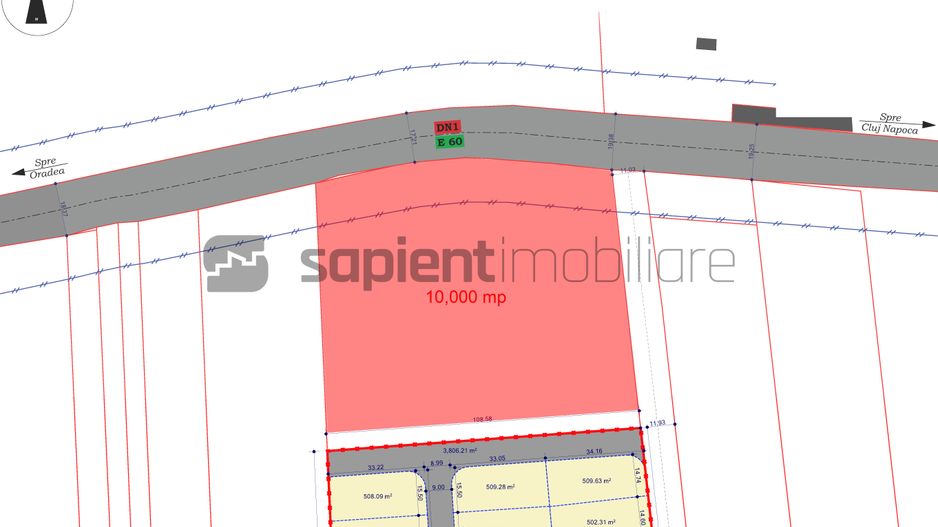 Sapient | Teren Investițional, E60 / DN1, Oșorhei - Schiță 4