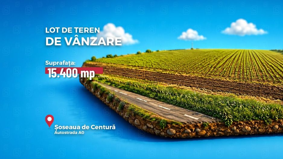 Teren intravilan 15.400 mp | 39 ml deschidere | Sector 4 – Jilava - Poză 2