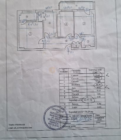 Piata Victoriei | 3 camere | Decomandat | Vedere Panoramica - Poză 8