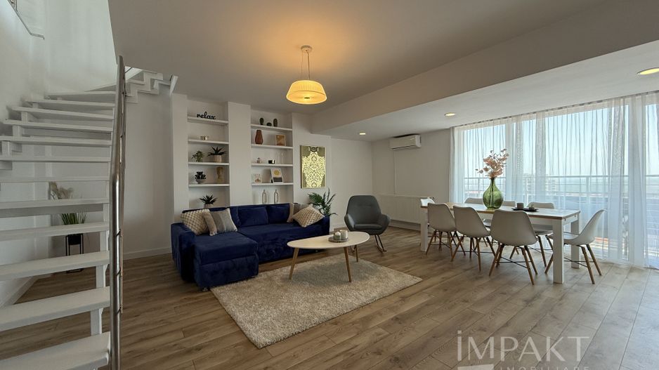 Penthouse pe doua niveluri cu 5 camere in cartierul Buna Ziua - Poză 1