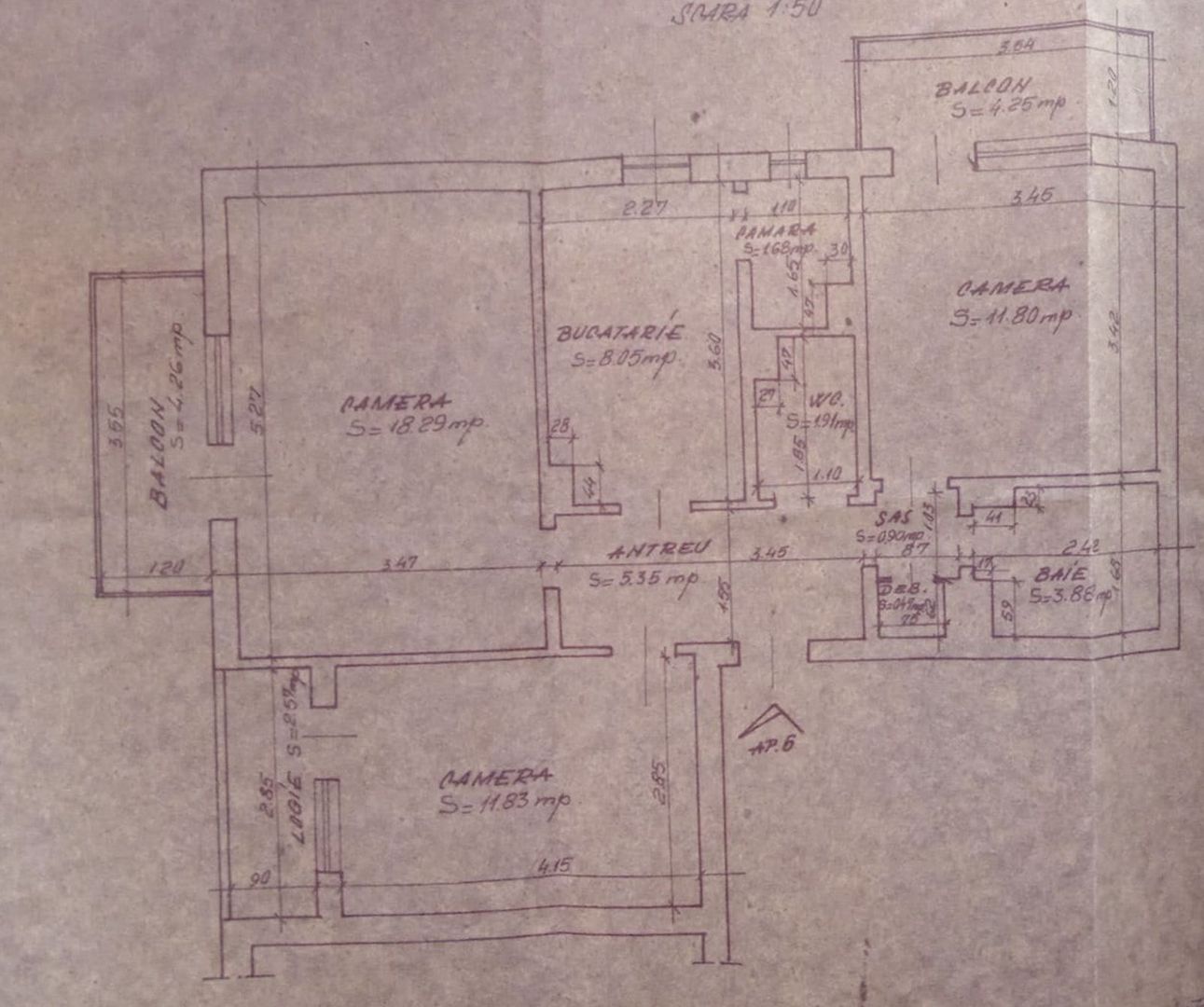 Apartament 3 camere,3 balcoane Dragos Voda. 87 500 E (neg). Comision 0 - Poză 7