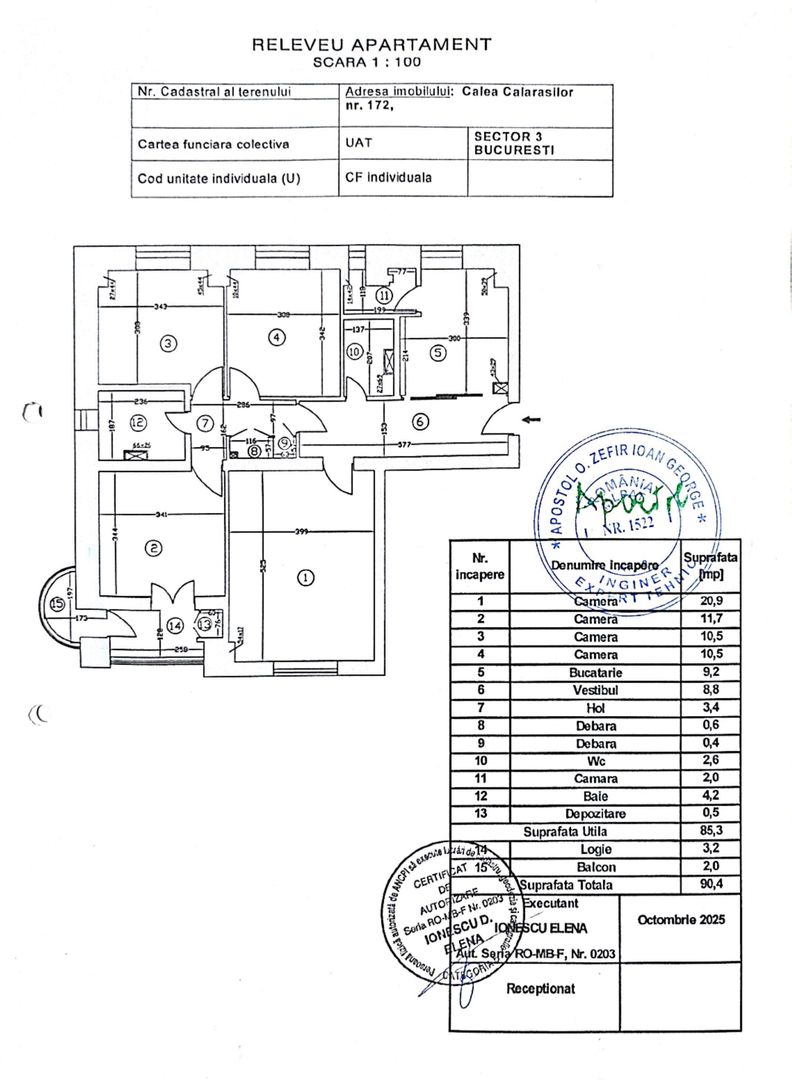 COMISION 0% - Apartament cu 4 camere Calea Calarasi - vedere laterala - Poză 19