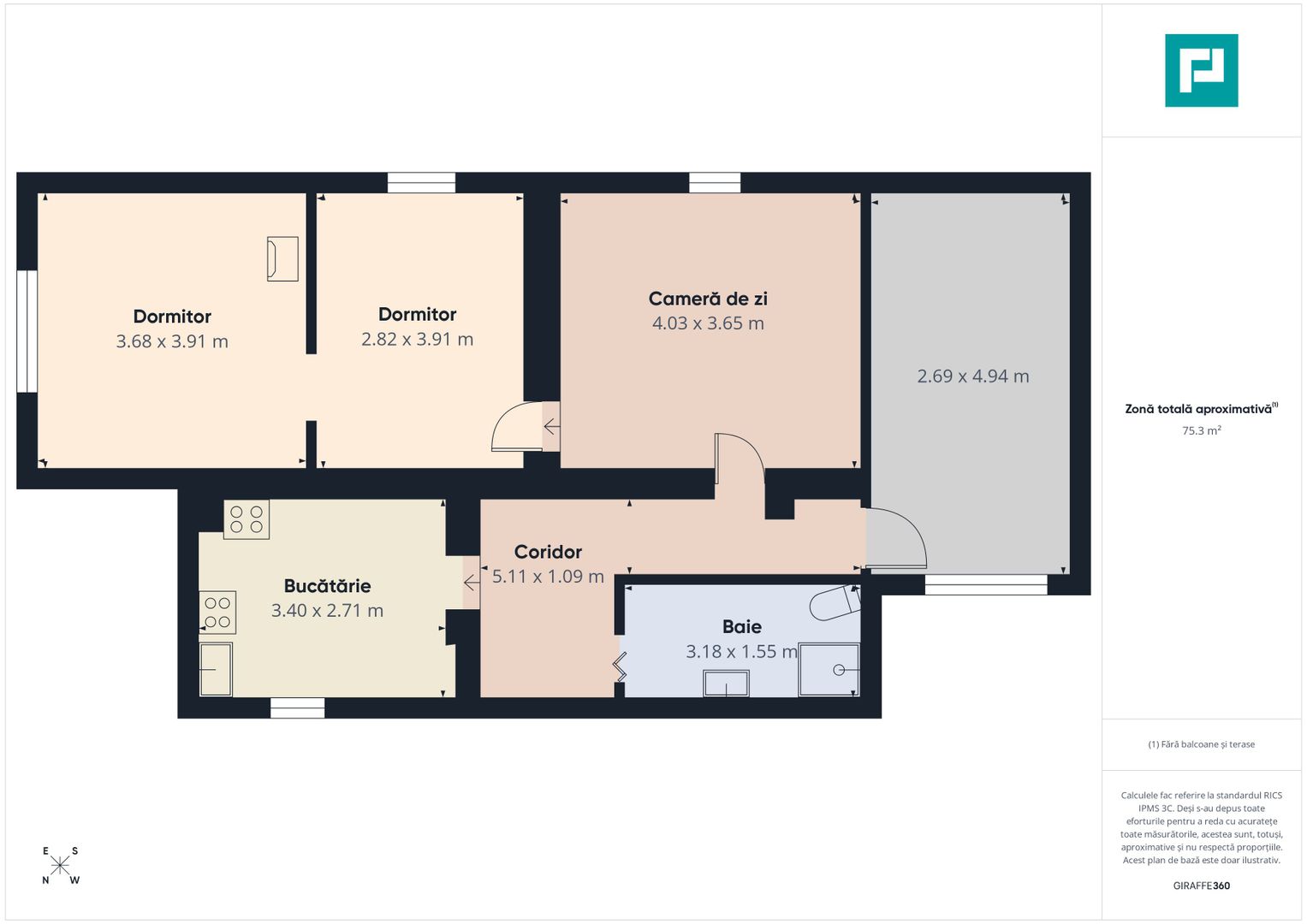 Casă cu 4 camere și 700 mp teren în Cermei - Poză 11